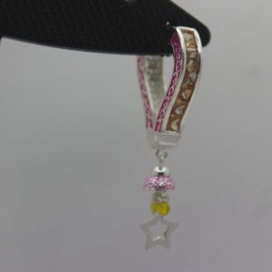 Silver Color Stone Ear-Ring 0004
