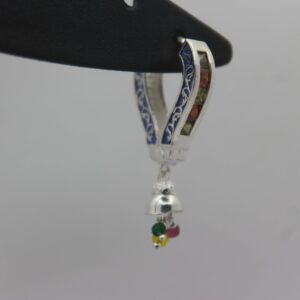 Silver Color Stone Ear-Ring 0005