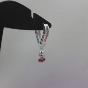 Silver Color Stone Ear-Ring 0006