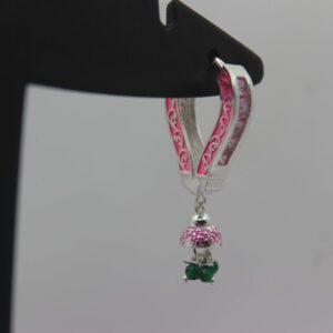 Silver Color Stone Ear-Ring 0007