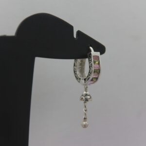 Silver Color Stone Ear-Ring 0009