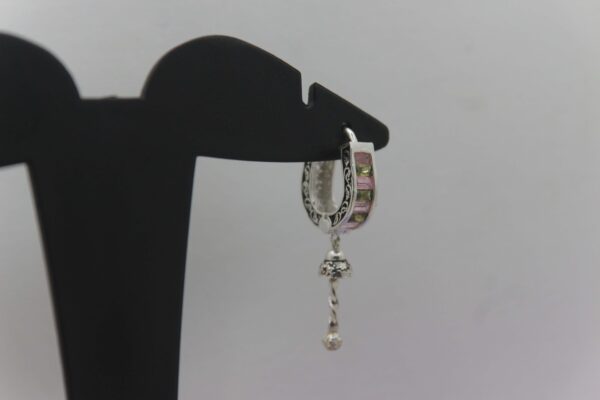 Silver Color Stone Ear-Ring 0009