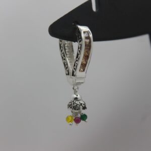 Silver Color Stone Ear-Ring 0011