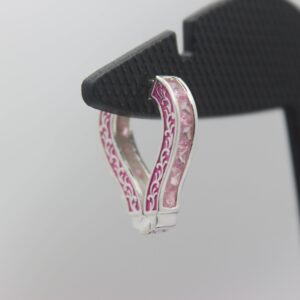 Silver Color Stone Ear-Ring 0012