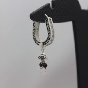Silver Color Stone Ear-Ring 0014
