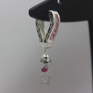 Silver Color Stone Ear-Ring 0016