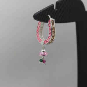 Silver Color Stone Ear-Ring 0018