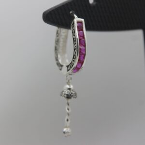 Silver Color Stone Ear-Ring 0020