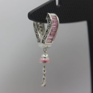 Silver Color Stone Ear-Ring 0021