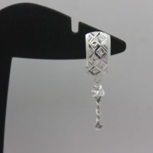 Silver Color Stone Ear-Ring 0027