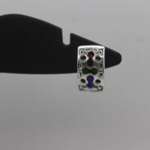 Silver Color Stone Ear-Ring 0029