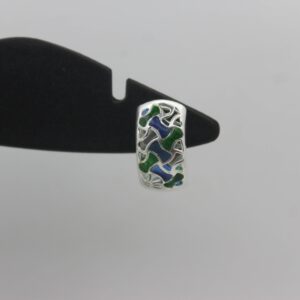 Silver Color Stone Ear-Ring 0033