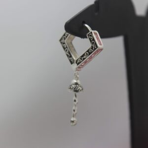 Silver Color Stone Ear-Ring 0041
