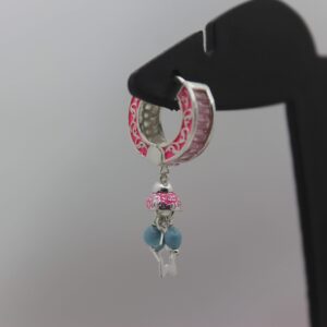 Silver Color Stone Ear-Ring 0043