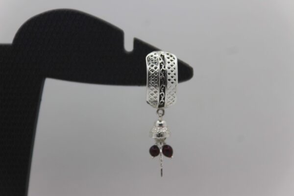 Silver Color Stone Ear-Ring 0038